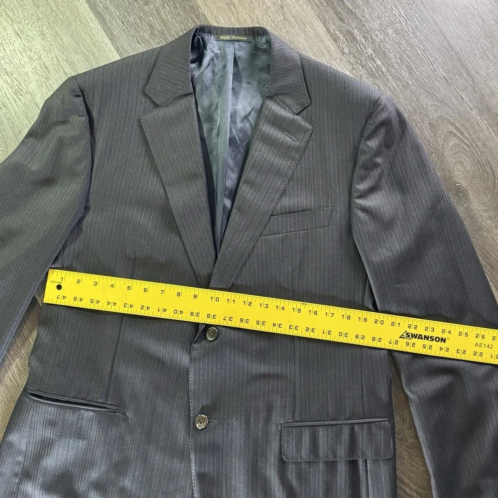 Ravazzolo Suit Black Size IT 46 / US 36L Virgil Wool Bemberg Lining